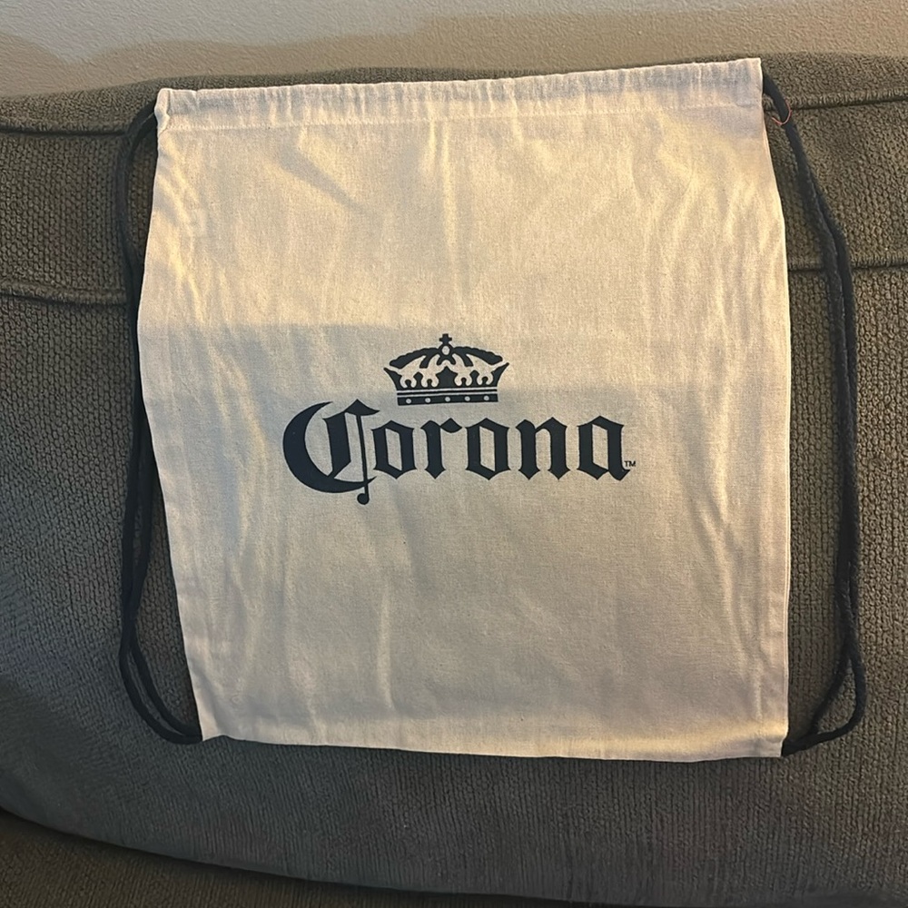 Corona drawstring bag